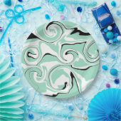 スピル – 緑（ミント） ペーパープレート (パーティー)