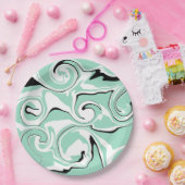 スピル – 緑（ミント） ペーパープレート (パーティー)