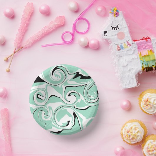 スピル – 緑（ミント） ペーパーボウル (パーティー)