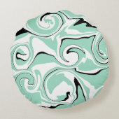 スピル – 緑（ミント） ラウンドクッション (裏面)