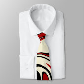 スピル – 赤とクリーム ネクタイ (タイ)