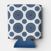 スピロの花が背景色を選択 缶クーラー (裏面)