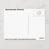 スピログラフ星雲 ポストカード (裏面)