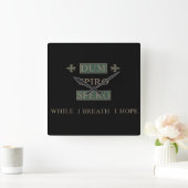 スピロ精液 スクエア壁時計 (ホーム)