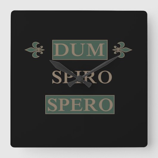 スピロ精液 スクエア壁時計 (正面)