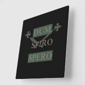 スピロ精液 スクエア壁時計 (傾斜)