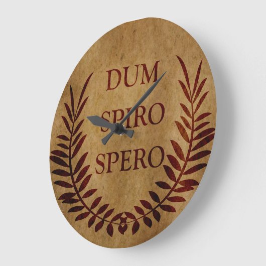 スピロ精液 ラージ壁時計 (傾斜)