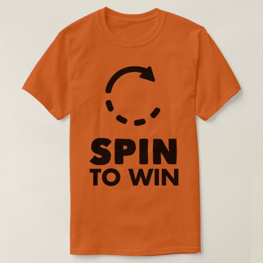 スピンして勝利 Tシャツ (デザイン正面)