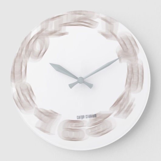 スピンアウト・オブ・コントロールギーク ラージ壁時計 (正面)