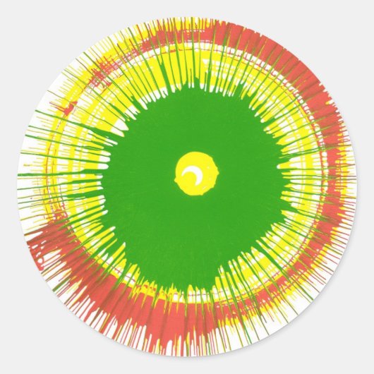 スピンアートステッカー ラウンドシール (正面)