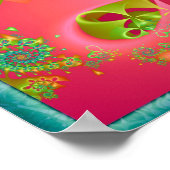 スピンカラフルハート ポスター (角)