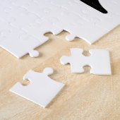 スピンサイクル：抽象芸術ブラック&ホワイト ジグソーパズル (側面)