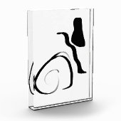 スピンサイクル：抽象芸術ブラック&ホワイト フォトブロック (左)