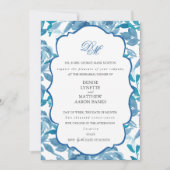 スピンシュガー&スカイダイバーブルー結婚のリハーサル 招待状 (正面)