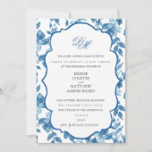 スピンシュガー&スカイダイバーブルー結婚のリハーサル 招待状 (正面)