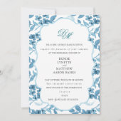 スピンシュガー&スカイダイバーブルー結婚のリハーサル 招待状 (正面)