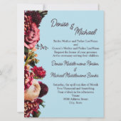 スピンシュガー ブルー クリサンセマム 招待状 (正面)