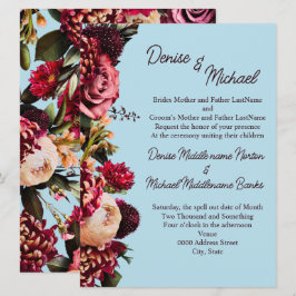 スピンシュガー ブルー クリサンセマム 招待状