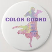 スピンダンスパフォーマンス付きカラーガード |ボタン 缶バッジ (正面)