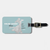 スピンダンスパフォーマンス付きカラーガード |荷物タグ ラゲッジタグ (正面横)