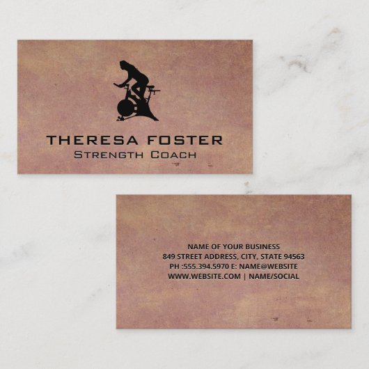 スピンバイクパーソナルトレーナー 名刺 (正面/裏面)