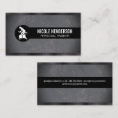 スピンバイク | ガンメタルトリム | 石板名刺 名刺 (正面/裏面)