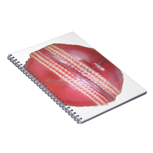 スピンマスターの球:おもしろい離れスクリケットボール ノートブック (右側)