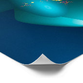 スピン波フラクタル ポスター (角)