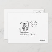 スピーカやる気を起こさせるーはがき ポストカード (正面/裏面)