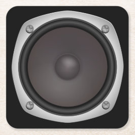 スピーカフェイクー スクエアペーパーコースター