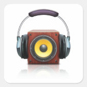 スピーカーおよびヘッドフォン スクエアシール (正面)