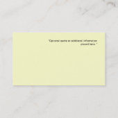 スピーカーとやる気を起こさせるライフコーチゴールデンサンセット 名刺 (裏面)