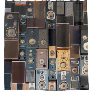 スピーカーの壁 シャワーカーテン