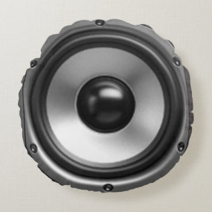 スピーカーの枕 ラウンドクッション