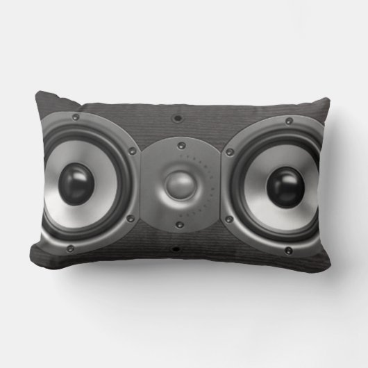スピーカーの枕 ランバークッション (正面)