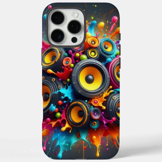 スピーカーの飛沫 Case-Mate iPhoneケース (裏面)