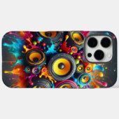 スピーカーの飛沫 Case-Mate iPhoneケース (裏面 (横))