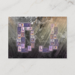 スピーカーのbusinesscardのカッコいいDJの山 名刺