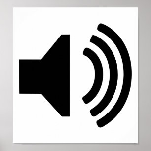 スピーカーアイコン ポスター