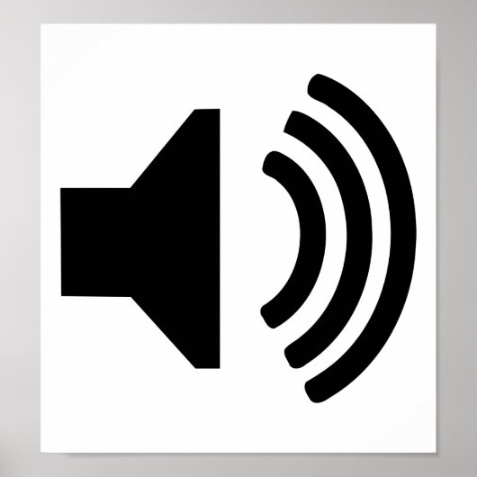 スピーカーアイコン ポスター (正面)