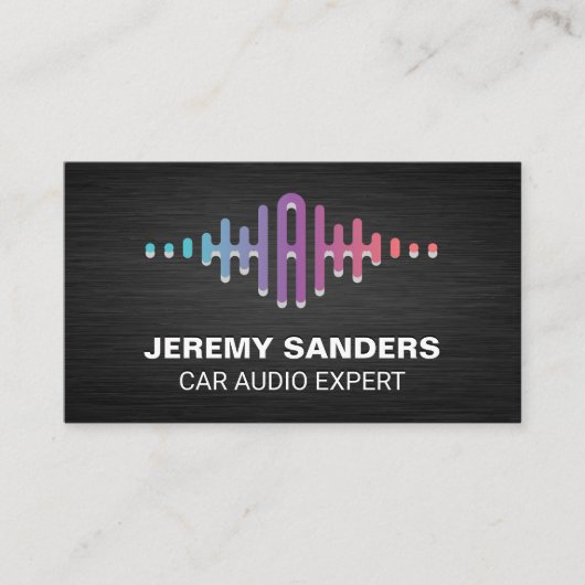 スピーカーイコライザサウンドグラフィック 名刺 (正面)