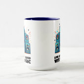 スピーカーカラフルが音楽と共に生き生きとした生活 マグカップ (中央)