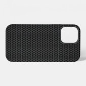スピーカーグリルのテクスチャ iPhoneケース (裏面横)