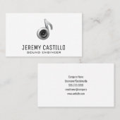 スピーカーサウンドロゴ | サウンドエンジニアミュージシャン 名刺 (正面/裏面)