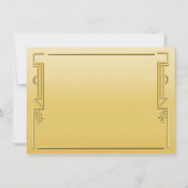 スピーカーシーフラッパー素晴らしギャツビーパーティの招待状 招待状 (裏面)