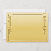 スピーカーシーフラッパー素晴らしギャツビーパーティの招待状 招待状 (裏面)