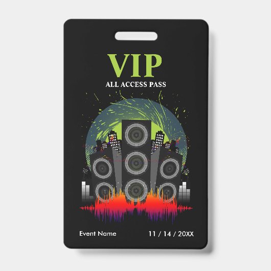 スピーカーブラストVIP全アクセスパス バッジ (正面)