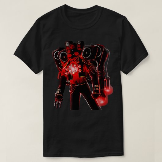 スピーカーマンカメラマンTVマンSkibidiトイレ Tシャツ (デザイン正面)