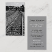 スピーカーライフやる気を起こさせるコーチビジネスカード 名刺 (正面/裏面)