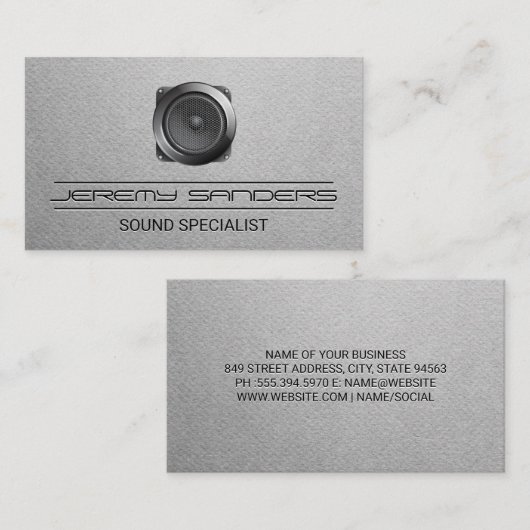 スピーカーロゴ 名刺 (正面/裏面)